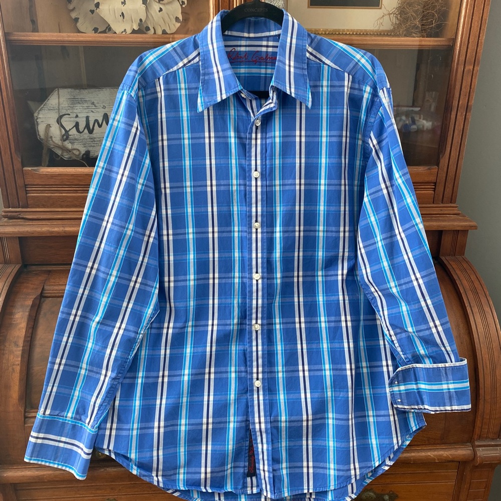 Robert Graham Men's Button Down Long Sleeve Shirt Size L